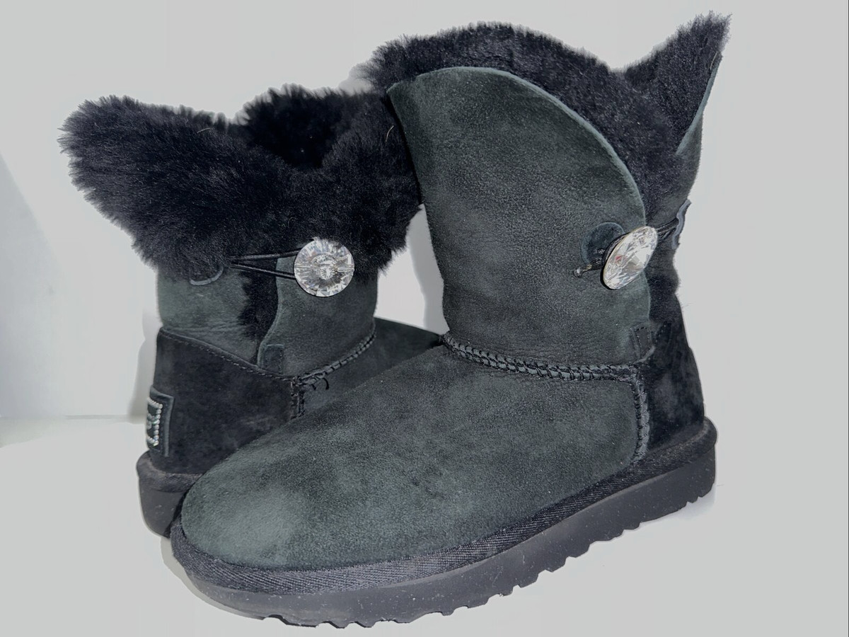 UGG Australia Bailey Button Bling Black Boots for Women for sale  