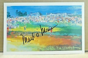 Mark O'Meara Signed Leroy Neiman 5x8 Postcard with JSA Sticker No Card - Picture 1 of 3