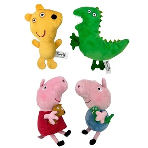 Peppa Pig & George Ty 7” Alligator & Bear Plush Toy Lot Of 4 Clean EUC - Picture 1 of 12