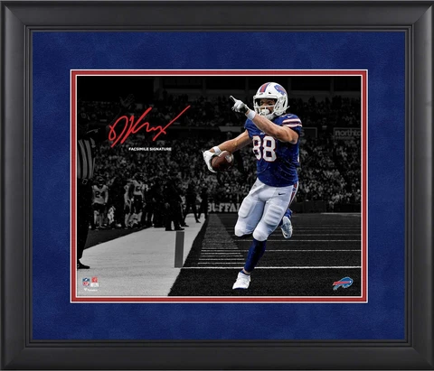 Dawson Knox Buffalo Bills Framed 11" x 14" Spotlight Photograph Cover