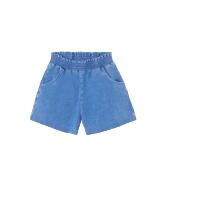 Pantalones Cortos Tejido MAYORAL - Azul Cambray - Nuevos con Etiquetas Niñas 14 Foto 1 de 3