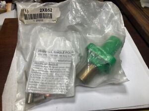 HUBBELL HBLFRGN, Receptacle, Double Set Screw, Green, Taper Nose, Female