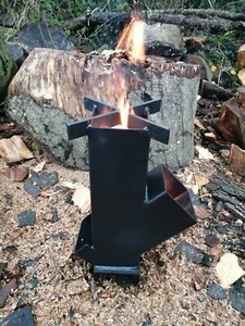 ROCKET STOVE WOOD BURNING WILD CAMPING - Picture 1 of 4
