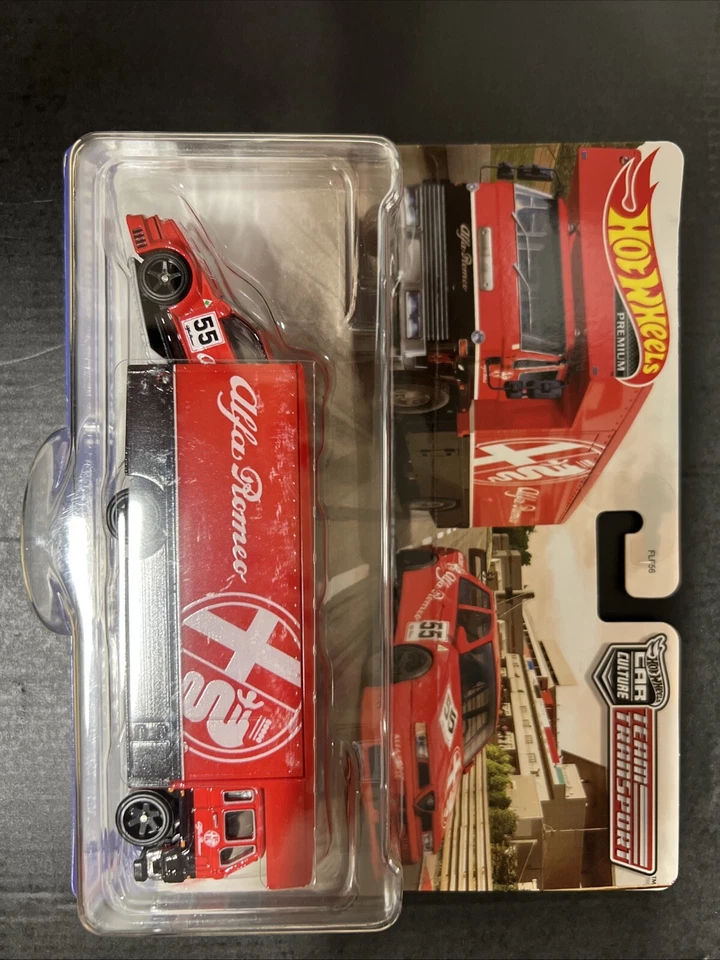 Hot Wheels Alfa Romeo 155 V6 Ti Fleet Flyer Red Team Transport Real Riders  Foto 1 de 1