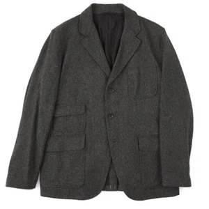 Aspesi F/W 24-25 'Coverack' Dark Green Tweed Wool Field Blazer Jacket L New - Picture 1 of 8