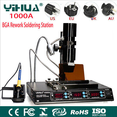 1000A IRDA Infrared BGA SMD Rework Station Solder Iron Dsoldering Repair Machine • 379.99£