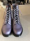 Dr. Martens Pascal 1460 8-Eye purple Leather Boots Size Women’s 10 Mens 9 new