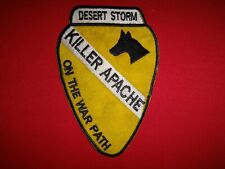 Desert Storm Patch US 1st Cavalry Division KILLER APACHE ON THE WAR PATH