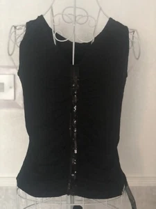 Black Top From Debenhams Size 12 Uk - Picture 1 of 5
