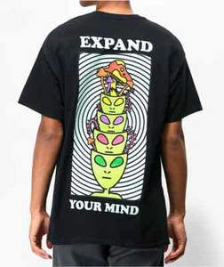 A-Lab Mens Expand Your Mind Minds Expanded Black T-Shirt New S, M, L, XL, 2XL - Picture 1 of 7