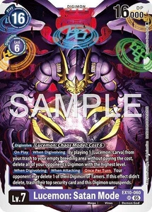 Lucemon: Satan Mode EX10-060 SR Super Rare Sinister Order NM - Picture 1 of 1
