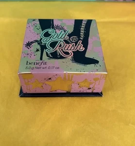 Benefit Gold Rush Blusher 5g Warm Golden Nectar Blush Discontinued New & Brush - Picture 1 of 5