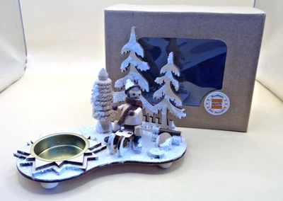 EXPERTIC echte Handarbeit Erzgebirge Weihnachten Winterszene OVP - Bild 1 von 4