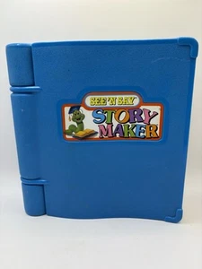 Libro de actividades vintage 1991 Mattel See 'N Say Story Maker azul para niños PROBADO FUNCIONA - Imagen 1 de 3