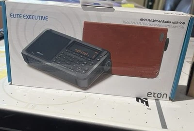 ETÓN Eton Elite Executive AM FM Radio Satellite Shortwave AIRCRAFT BAND w/ CASE