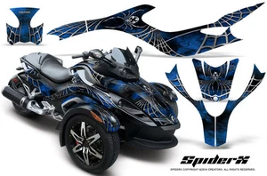 CAN-AM BRP SPYDER RS GS GRAPHICS KIT CREATORX DECALS SPIDERX BLUE - Picture 1 of 1