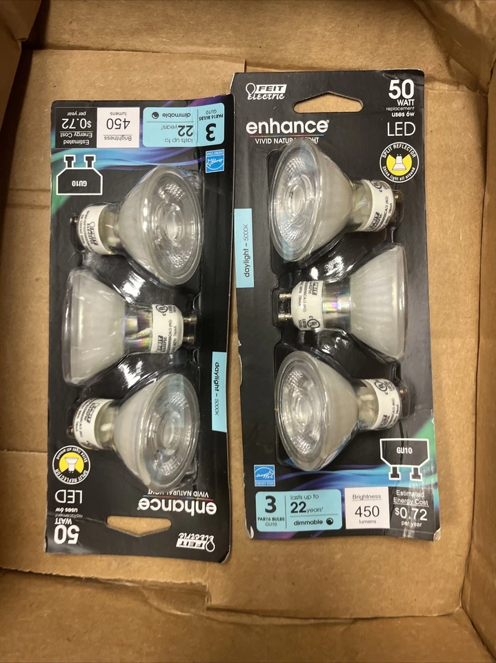 Feit Electric LED Light Bulb 50-W Dimmable 450 Lumens Daylight (6-Pack) - Image 1 of 4