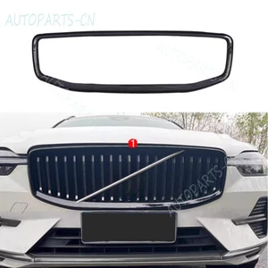 For Volvo XC60 2018-2024 ABS glossy black Exterior Front Grille Grill Frame 1pcs - Foto 1 di 5