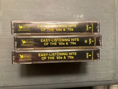 Easy Listening Hits of the 60's and 70's Plastic SEALED - 3 Cassettes Total - Image 1 of 4