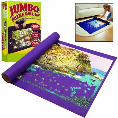 NEW Giant Jumbo Jigsaw Roll Up Puzzle Store Storage Mat Tube up to 3000 Pieces - Image 1 of 3