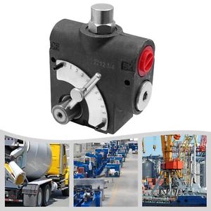 Valvola di controllo del flusso variabile regolabile idraulica con rilievo, 0-30 GPM, 3/4?? NPT - Foto 1 di 20