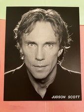Judson Scott B&W , original talent agency headshot photo with credits