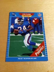 1989 Pro Set #547 LEWIS TILLMAN New York Giants ROOKIE Football Card, RB. (NM) - Picture 1 of 2