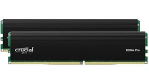 Crucial Pro 32GB (2x16GB) DDR4 UDIMM 3200MHz CL22 Black Heat Spreaders Memory - Picture 1 of 1