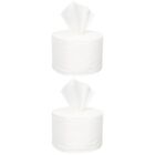  2 Rolls Disposable Face Towel Cotton Facial Dry Wipes for Makeup Removal
