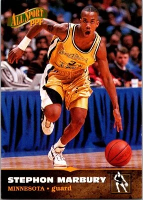 1996 Score Board Inc. #9 Stephon Marbury NearMint/Mint - Image 1 of 2