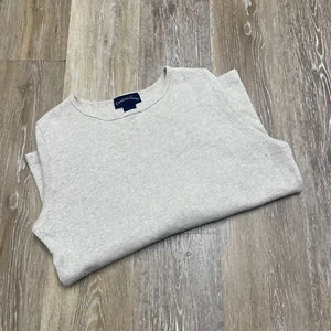 CHARTER CLUB Crewneck  Grey Pullover Thermal Shirt Men's Size Medium - Picture 1 of 9