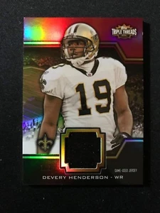 2011 Topps Triple Threads Devery Henderson Rc Game Used Jersey Saints #1/3 - Picture 1 of 1