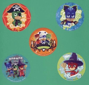 10 Máscaras PJ Halloween Pegatinas Grandes - Favores de Fiesta - Catboy, Gekko, Owlette - Imagen 1 de 1
