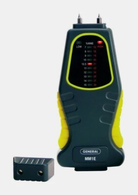 General Tools Digital MOISTURE METER MM1E Ultra-Sensitive LED Bar Graph Display - Image 1 of 3