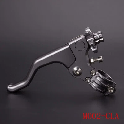 CNC Motorcycle Performance Short Stunt Clutch Lever 1 Finger 22mm 7/8" Handlebar - Image 1 of 4