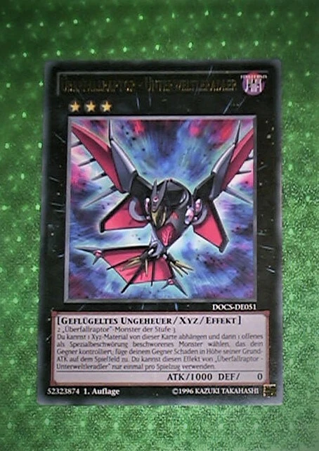 Yu-Gi-Oh DOCS-DE051, Überfallraptor-Unterweltleradler "near mint", NEU 1.Auflage - Bild 1 von 1