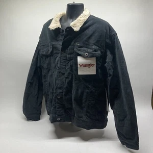 Men’s Wrangler Sherpa Lined Corduroy Trucker Jacket Size 2XL NWT New - Picture 1 of 6