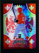 2019 Panini Chronicles Crusade #14 Nick Senzel Rookie Card Hyper Refractor #/299
