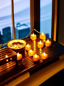 Best Valentines Offer 6PCS Set Heart Warm LED Tea Candle Candle Love Romatic - Picture 1 of 7
