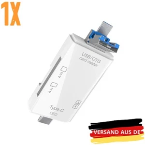 kartenleser usb 3.0 6 in 1 USB C SD/TF Micro USB OTG Typ C für Laptop Handy AY - Bild 1 von 6
