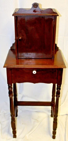*RARE* Antique Early 20th Century Mahogany Telephone Cabinet with Stand Cover