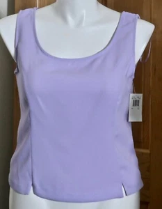 New with Tag Perceptions Lavender Fitted Polyester Dress Tank Top Misses Size 12 - Picture 1 of 8