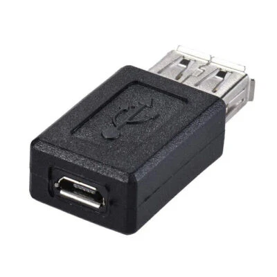 USB 2.0 A Female to Micro USB Female Extension Adapter Coupler - Image 1 of 4