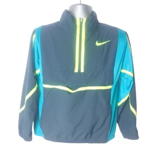 Nike Dri-Fit Kids' Crossover Basketball Jacket Pullover L in Navy Teal Yellow - Picture 1 of 5