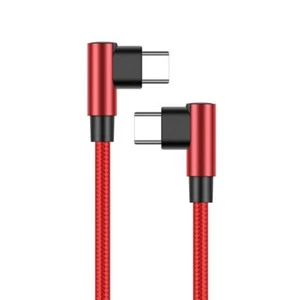 Double Elbow 90 Degree Fast Charging Cable Data cable Type C Cord Charge Wire - Zdjęcie 1 z 12