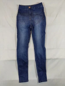 Guess Jeans Women's 25 Skinny Mid Rise Pockets Stretch Denim Blue - Picture 1 of 11
