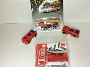 Vintage Fire Trucks Diecast or Metal, lot of 4 FREE SHIPPING - Picture 1 of 9