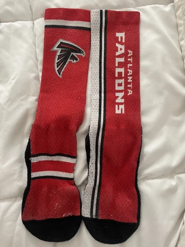 Atlanta Falcons Mens Red Sport NFL Team Crew Socks Large Cover