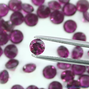 Natural Dark Pink Rhodolite Garnet Round Cut 4 mm and 5 mm Loose gemstone - Picture 1 of 9