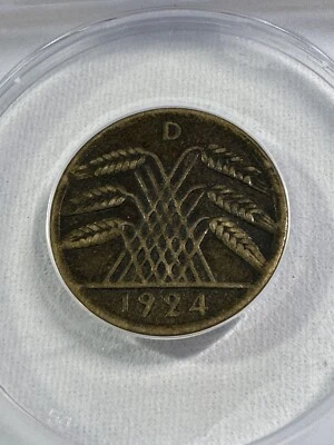 1924-D Germany 50 Pfennig Graded VF 30 by ANACS - Image 1 of 4